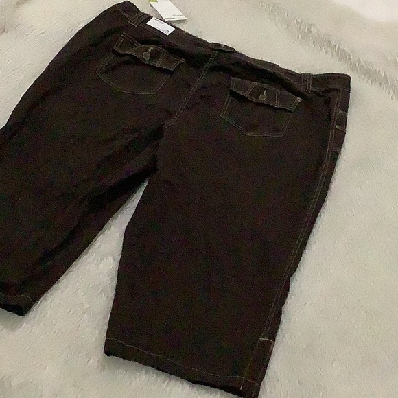 Style and co brown Capri shorts new with tag - Picture 7 of 8